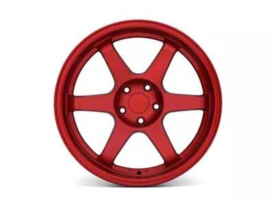 9Six9 Wheels SIX-1 Candy Apple Red Wheel; 18x8.5; 35mm Offset (24-25 Mustang GT w/o Performance Pack, EcoBoost)