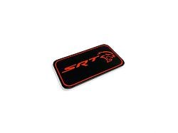 American Brothers Design Hellcat Supercharger Badge with SRT Hellcat Logo; Brilliant Black Base/Bright Silver Fill (15-23 Challenger SRT Hellcat, SRT Jailbreak)