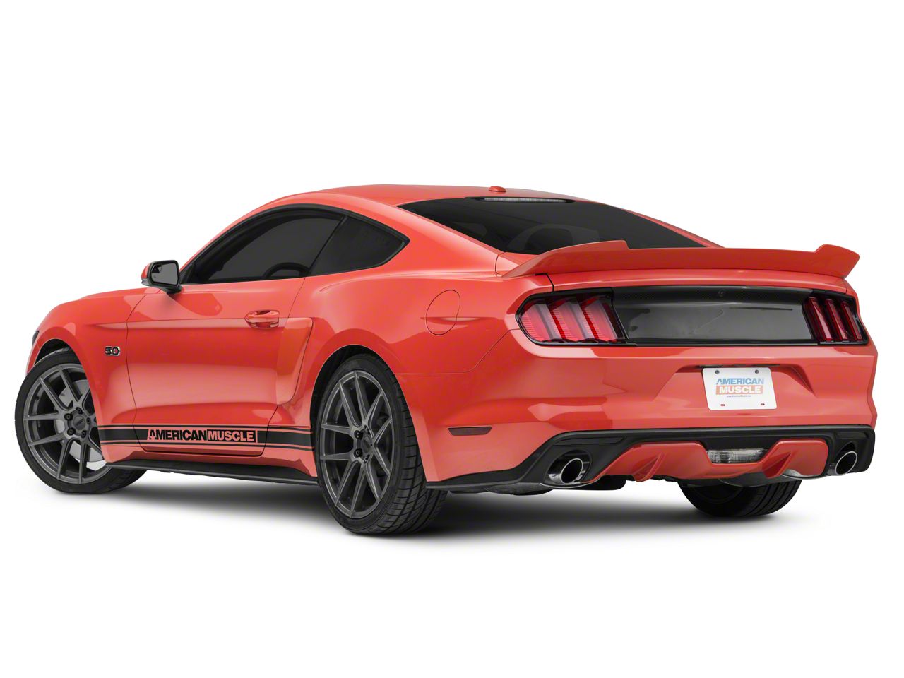 Anderson Composites Mustang Emblem Delete Decklid Panel; Carbon Fiber 