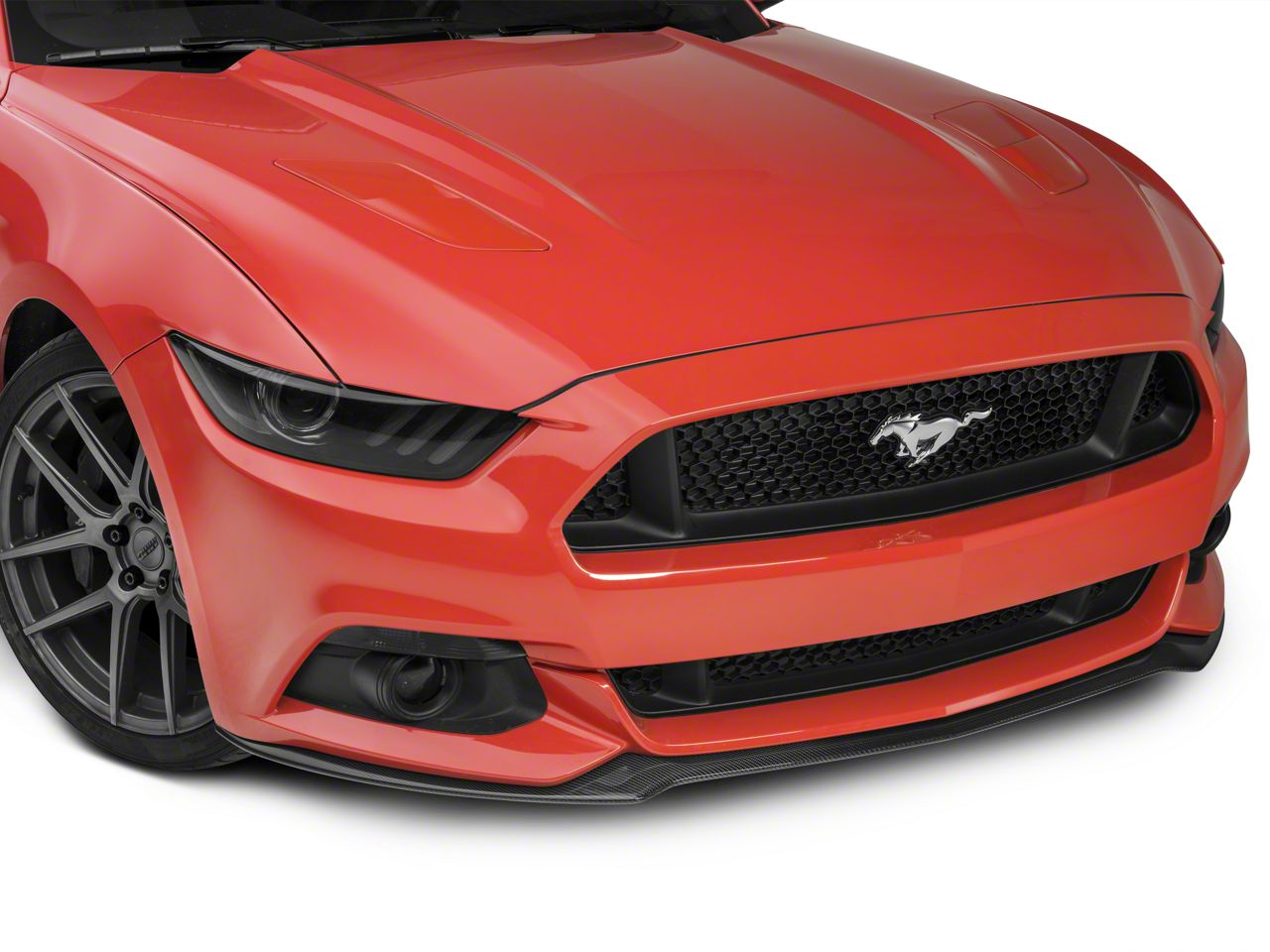 Anderson Composites Mustang Type-OE Front Chin Splitter; Carbon Fiber ...