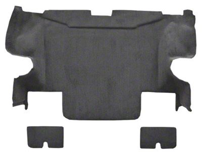 ACC Rear Area Truvette Molded Carpet; Black (05-13 Corvette C6)