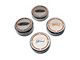 Engine Cap Covers with Ford Oval; Orange Fury Inlay (15-17 Mustang)