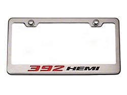 License Plate Frame with 392 HEMI Logo (Universal; Some Adaptation May Be Required)