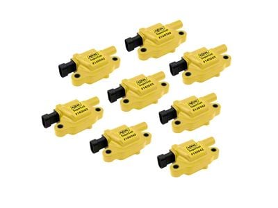 Accel SuperCoil Ignition Coils; Yellow; 8-Pack (05-13 Corvette C6, Excluding ZR1)