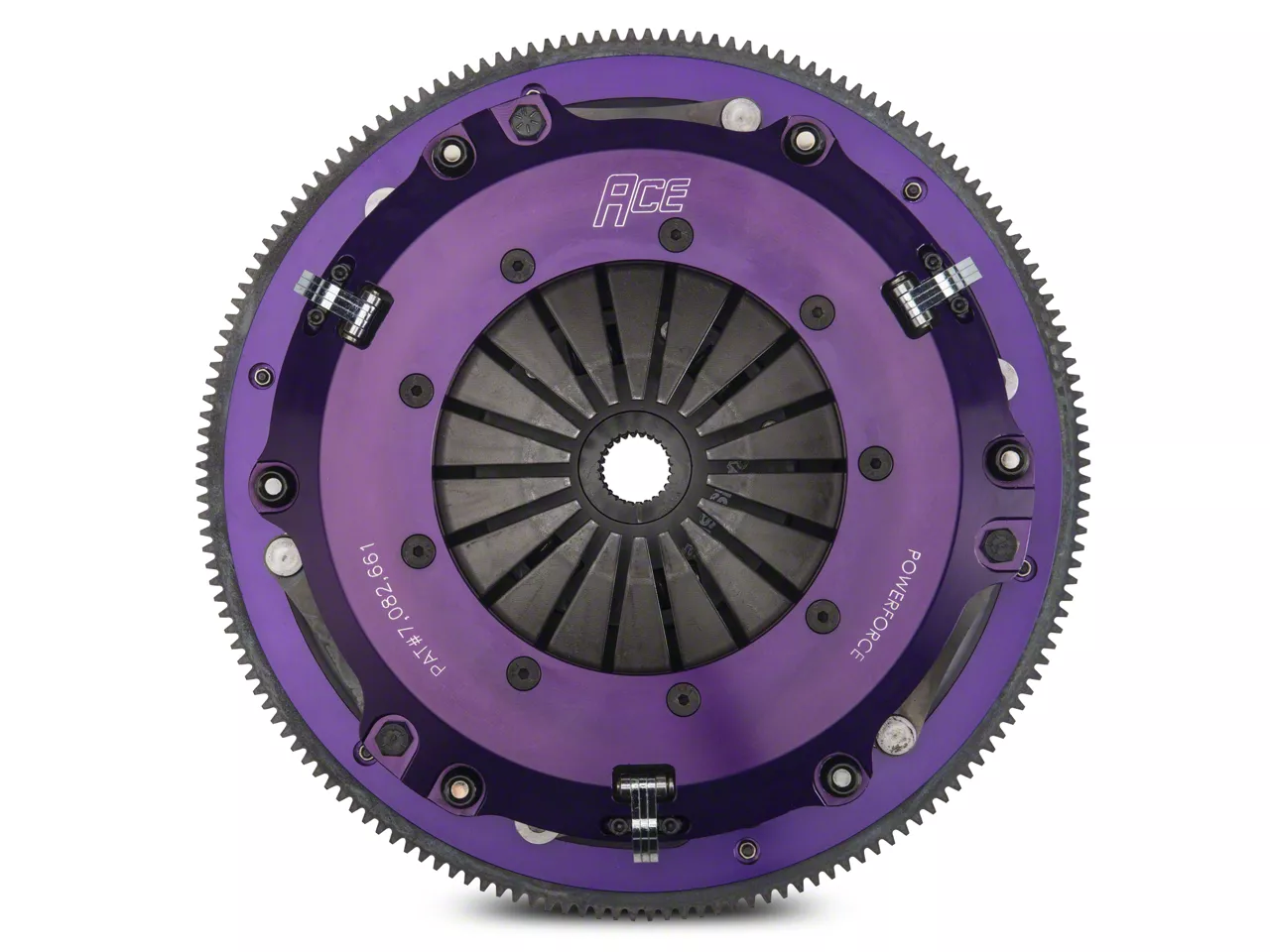 ACE Racing Mustang PowerForce Ceramic Twin Disc Clutch Kit with 8-Bolt ...