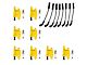 Ignition Coils with Spark Plugs and Wires; Yellow (05-19 Corvette C6 & C7)
