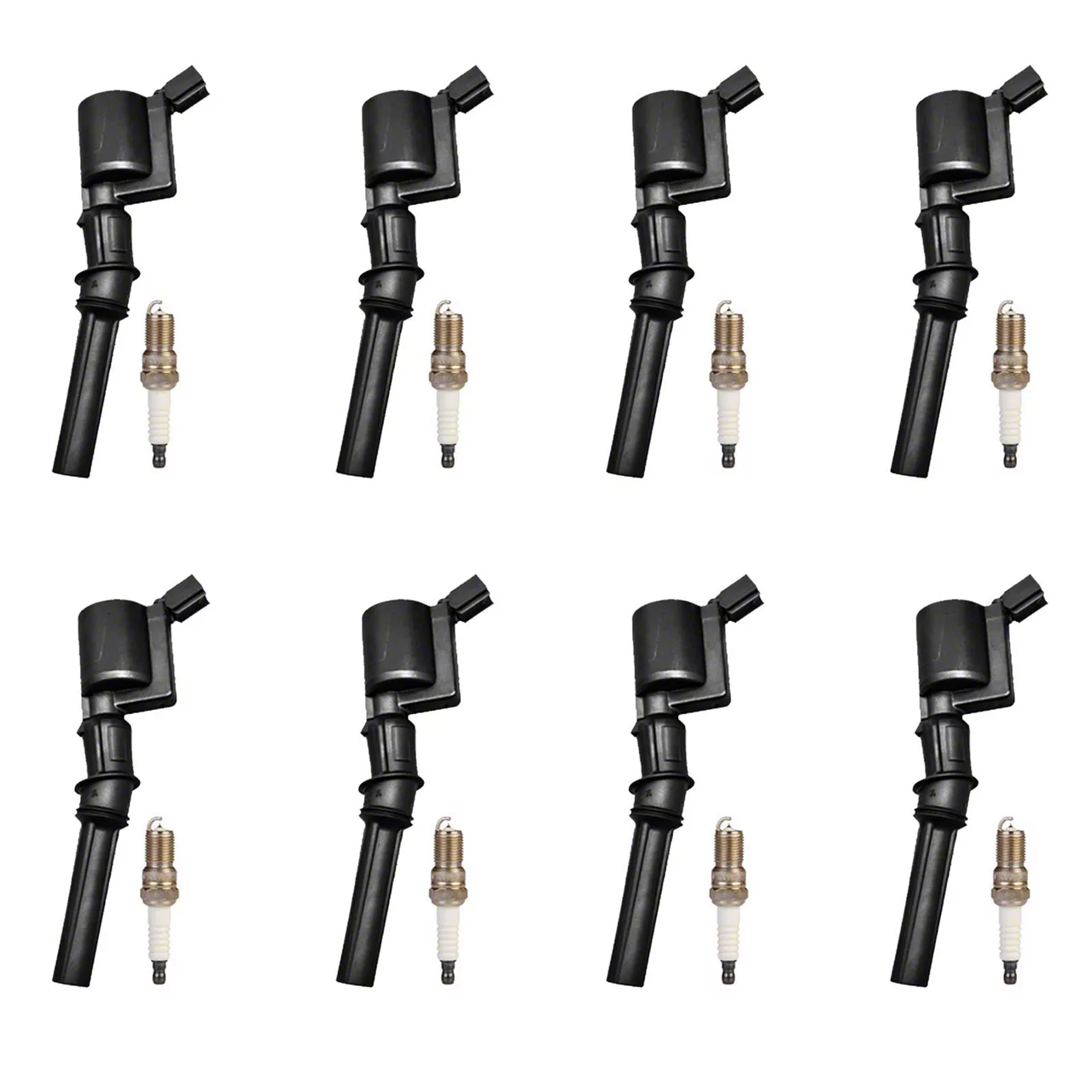 Mustang Ignition Coils; Black; Set of Eight (99-04 Mustang GT; 2000 ...