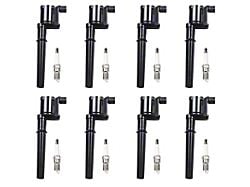 Ignition Coils; Black; Set of Eight (96-04 Mustang Cobra, Mach 1; 07-14 Mustang GT500)