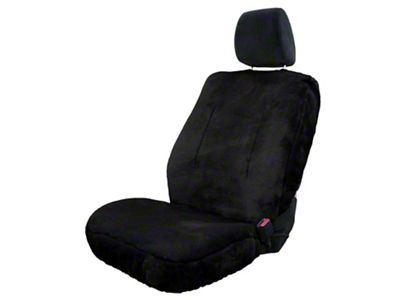 Aegis Cover Fleece Easy Fit Wrap Low Back Bucket Seat Cover; Black (Universal; Some Adaptation May Be Required)