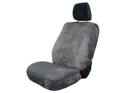 Aegis Cover Fleece Easy Fit Wrap Low Back Bucket Seat Cover; Steel (Universal; Some Adaptation May Be Required)