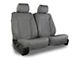 Aegis Cover Leatherette Low Back Bucket Seat Covers with Suede Diamond Insert; Charcoal/Charcoal Piping (Universal; Some Adaptation May Be Required)