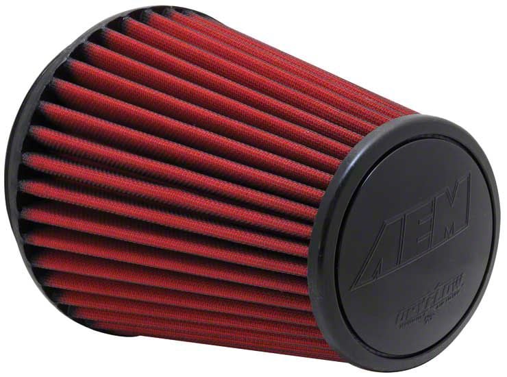 AEM Induction Mustang DryFlow Air Filter; 6-Inch Inlet / 8.125-Inch ...