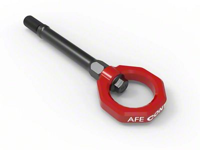 AFE Control PFADT Series Front Tow Hook; Red (20-24 Corvette C8, Excluding Z06)