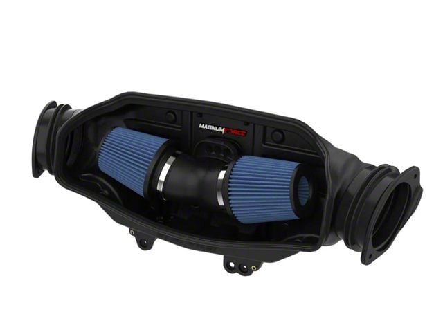 AFE Magnum FORCE Stage-2 Cold Air Intake with Pro 5R Oiled Filter; Black (20-24 6.2L Corvette C8)