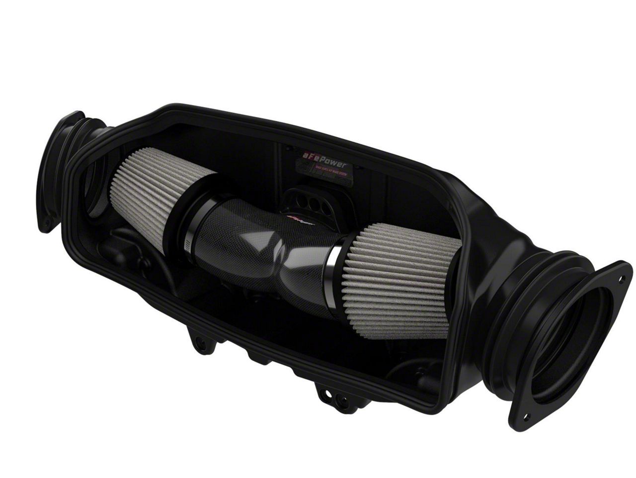 AFE Corvette Track Series Cold Air Intake with Pro DRY S Filter; Carbon ...