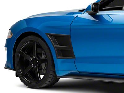 Air Design Fender Vents; Satin Black (15-23 Mustang GT, EcoBoost, V6)