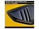 Air Design Quarter Window Louvers; Satin Black (2024 Mustang Fastback)