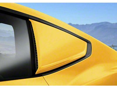 Air Design Quarter Window Scoops; Atisan Blue (2024 Mustang Fastback)