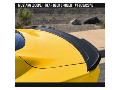 Air Design Rear Spoiler; Gloss Black (24-25 Mustang Fastback)