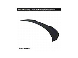 Air Design Rear Spoiler; Satin Black (2024 Mustang Fastback)