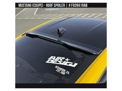 Air Design Roof Spoiler; Gloss Black (15-24 Mustang Fastback)