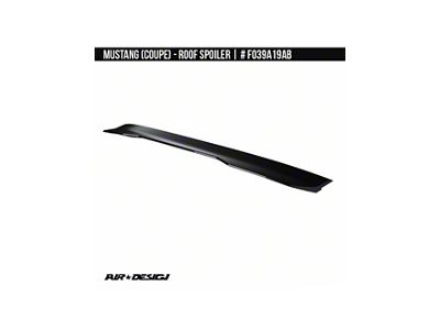 Air Design Roof Spoiler; Satin Black (15-24 Mustang Fastback)