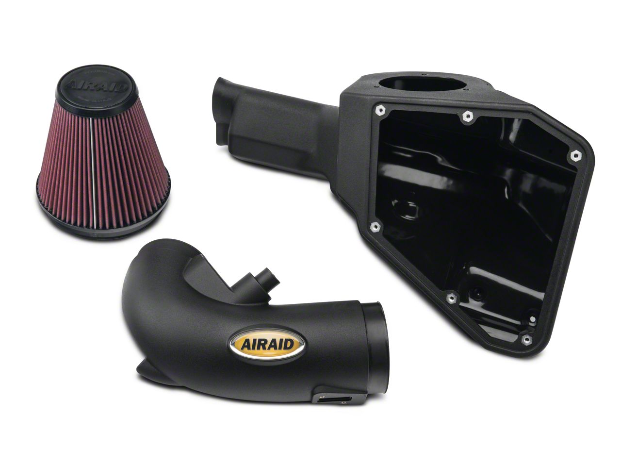 Airaid Mustang Mxp Series Cold Air Intake With Red Synthaflow Oiled Filter Air