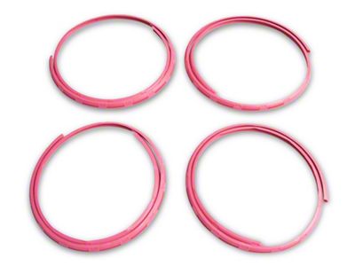 AlloyGator Wheel Protectors; Pink (Universal; Some Adaptation May Be Required)