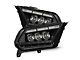 AlphaRex MK II NOVA-Series LED Projector Headlights; Black Housing; Clear Lens (10-12 Mustang w/ Factory Halogen Headlights)