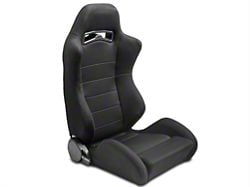 SpeedForm Racing Seats; Black; Pair (79-14 Mustang)