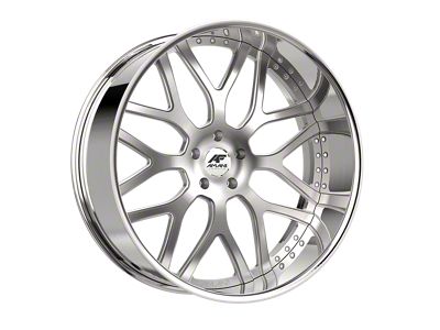 Amani ALLORA Brush Center with Chrome Lip Wheel; Rear Only; 22x10; 20mm Offset (16-24 Camaro)