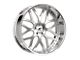 Amani ALLORA Brush Center with Chrome Lip Wheel; Rear Only; 22x10; 20mm Offset (10-15 Camaro)