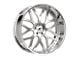 Amani ALLORA Brush Center with Chrome Lip Wheel; Rear Only; 22x10; 38mm Offset (16-24 Camaro, Excluding SS w/ 6-Piston Front Calipers & ZL1)