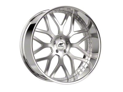 Amani ALLORA Brush Center with Chrome Lip Wheel; 22x9; 15mm Offset (16-24 Camaro, Excluding SS w/ 6-Piston Front Calipers & ZL1)