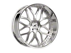 Amani ALLORA Brush Center with Chrome Lip Wheel; Rear Only; 26x9; 1mm Offset (16-24 Camaro)