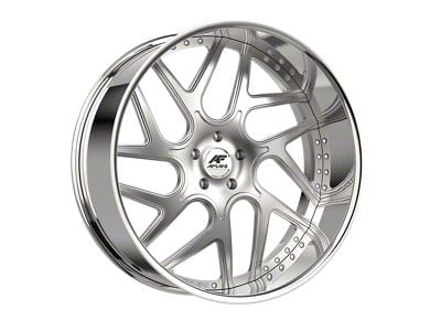 Amani Apollo-L Brush Center with Chrome Lip Wheel; Rear Only; 24x9; 15mm Offset (16-24 Camaro, Excluding SS w/ 6-Piston Front Calipers & ZL1)