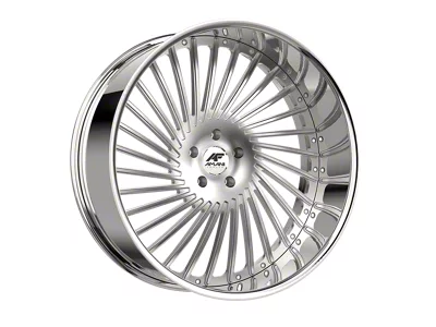 Amani CHILE-L Brush Center with Chrome Lip Wheel; Rear Only; 22x10; 20mm Offset (10-15 Camaro)