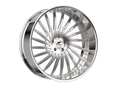 Amani Cultura-L Brush Center with Chrome Lip Wheel; Rear Only; 22x10; 20mm Offset (16-24 Camaro)