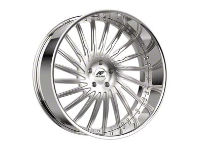 Amani Cultura-L Brush Center with Chrome Lip Wheel; Rear Only; 24x9; 1mm Offset (16-24 Camaro)