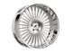 Amani R.E.A.L. Brush Center with Chrome Lip Wheel; Rear Only; 22x10; 20mm Offset (10-15 Camaro)