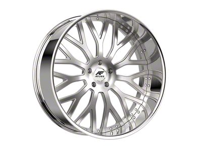 Amani Sorleno Brush Center with Chrome Lip Wheel; Rear Only; 22x10; 20mm Offset (10-15 Camaro)