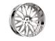 Amani Sorleno Brush Center with Chrome Lip Wheel; Rear Only; 22x10; 38mm Offset (16-24 Camaro, Excluding SS w/ 6-Piston Front Calipers & ZL1)