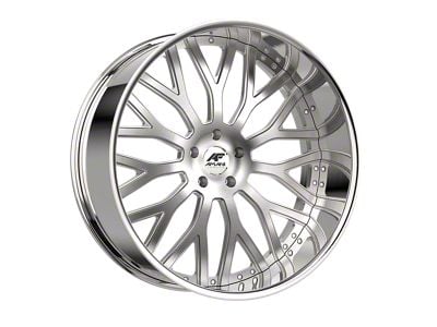 Amani Sorleno Brush Center with Chrome Lip Wheel; Rear Only; 24x9; 15mm Offset (10-15 Camaro, Excluding ZL1)