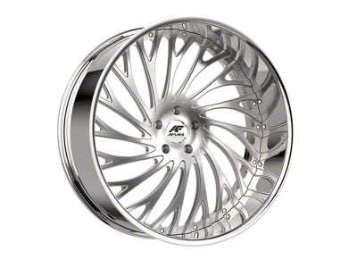 Amani Vamos-L Brush Center with Chrome Lip Wheel; Rear Only; 26x10; 5mm Offset (16-24 Camaro)