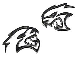 American Brothers Design Hellcat Cutout Badge; Black