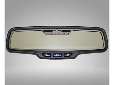 American Car Craft Rear View Mirror Trim; Brushed (12-13 Camaro)