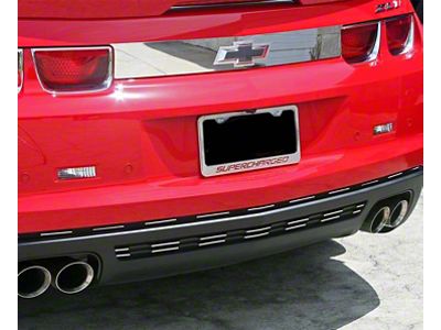 American Car Craft Trunk Lid Plate; Polished (10-13 Camaro)