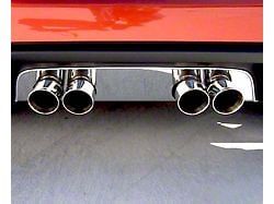 American Car Craft Exhaust Filler Panel; Chrome (06-13 Corvette C6 w/ NPP Dual Mode Exhaust