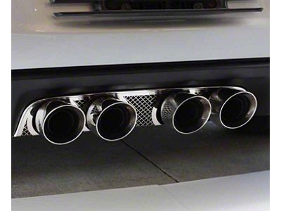 American Car Craft Exhaust Filler Panel; Stainless (05-13 Corvette C6 w/ Borla Stinger/Touring Quad TIps)