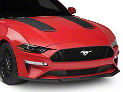 SEC10 Hood Stripes; Black Carbon Fiber (18-23 Mustang GT, EcoBoost)